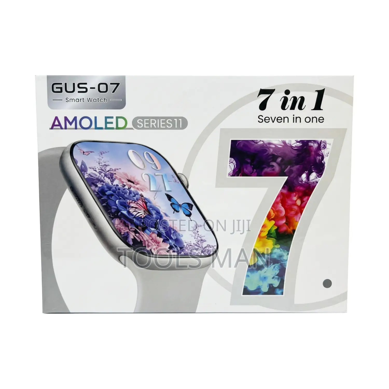 GUS-07 Series 11 AMOLED Smart Watch 7-in-1 Gift Set