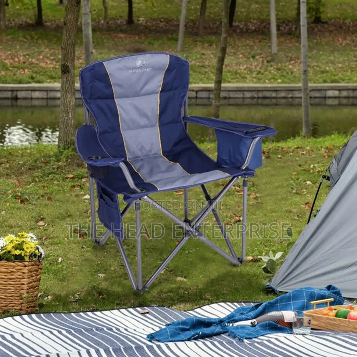 Foldable Seat All Weather With Cupholder and a Sack