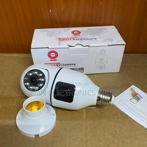 Pan/Tilt Control Designed Dual Lens WiFi Bulb Camera – Smart 360°