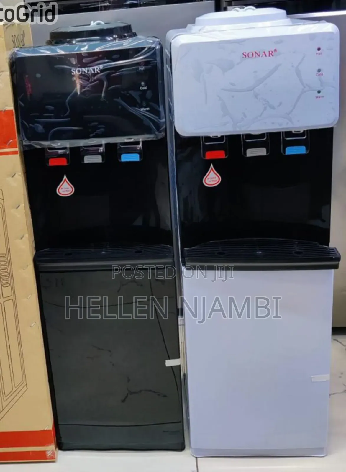 Sonar L9c Hot,normal Cold Standing Dispenser - White and Black