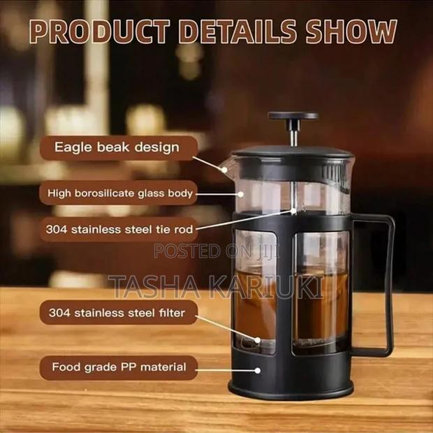 Heat Resistant French Press Coffee Maker - thumbnail 2