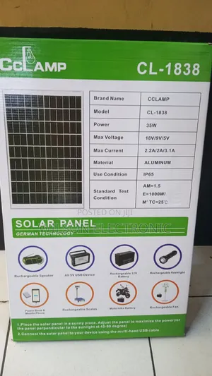 Phone Charging Solar Panels. 12v/ 35w