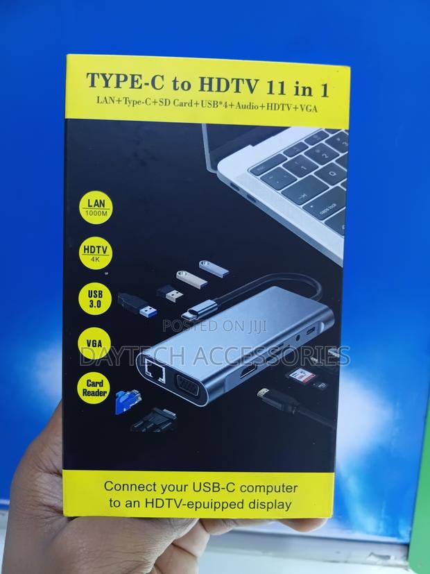 Type-C to HDTV 11-in-1 Multi-Function Dock Station Adapter - thumbnail 3