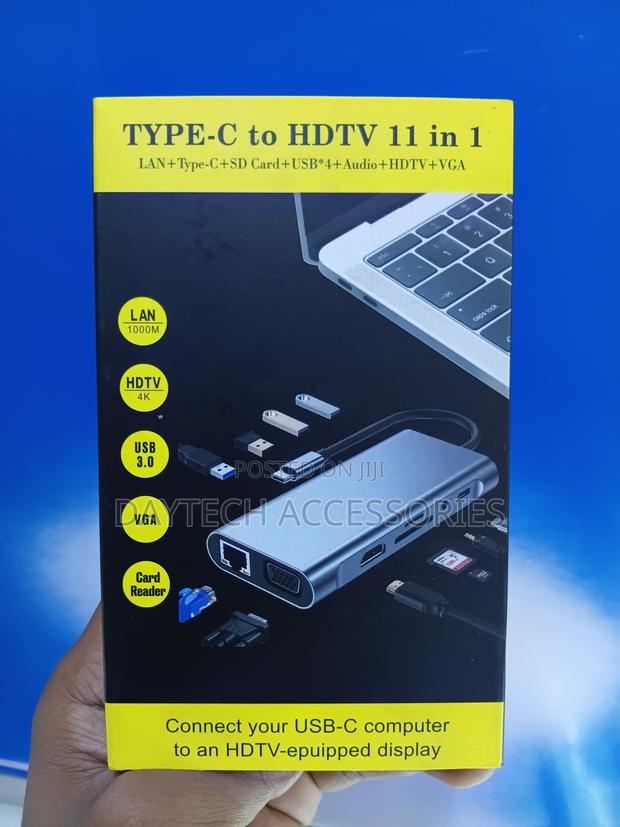 Type-C to HDTV 11-in-1 Multi-Function Dock Station Adapter - thumbnail 4