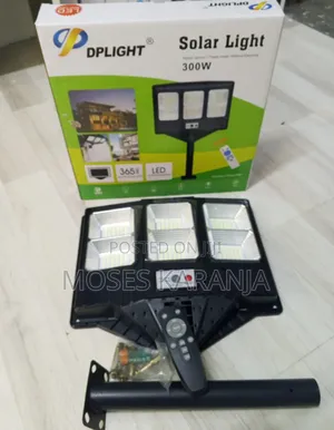 DPLIGHT 300W Solar LED Street Light With Remote