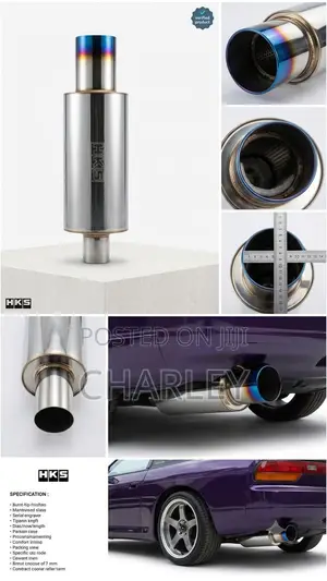 4.25'' HKS Exhaust Muffler Burnt Tip