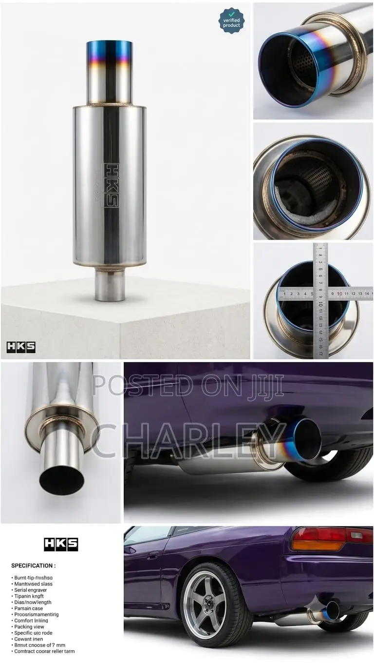 4.25'' HKS Exhaust Muffler Burnt Tip