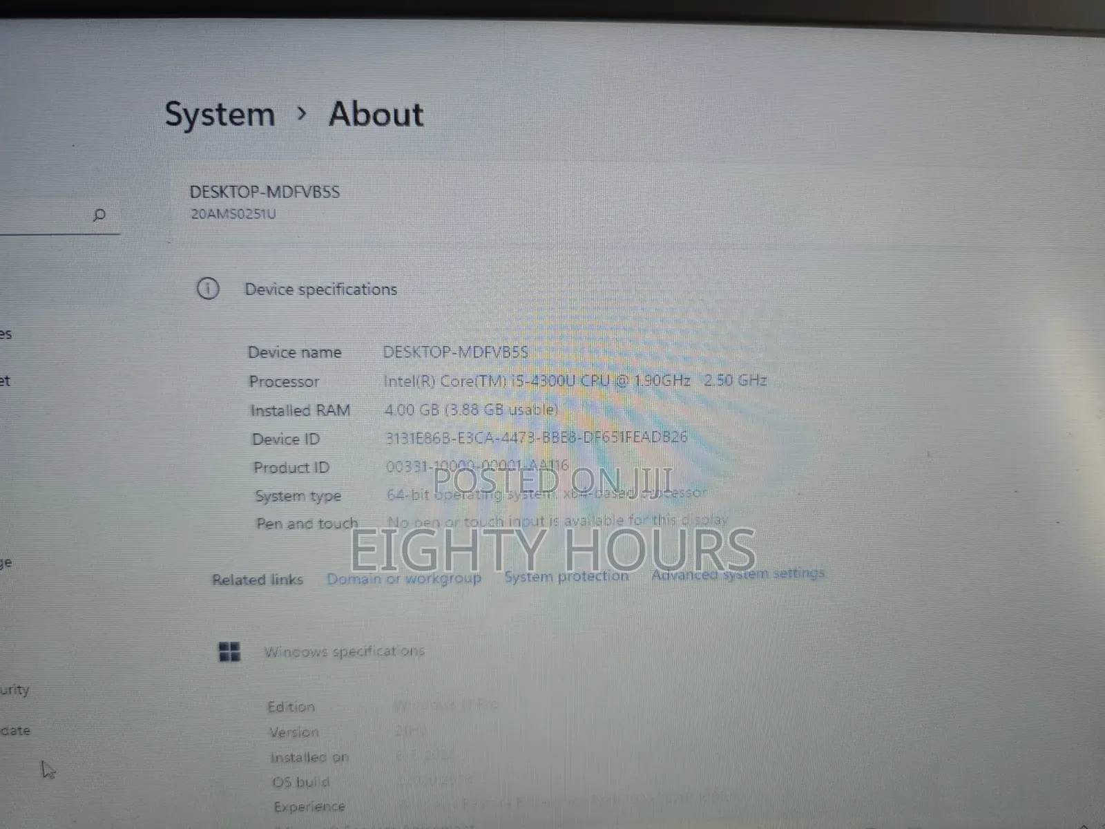 Laptop Lenovo ThinkPad X250 4GB Intel Core i5 HDD 500GB