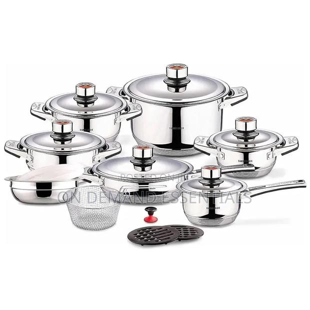 19pc Zurich Stainless Steel Sufuria