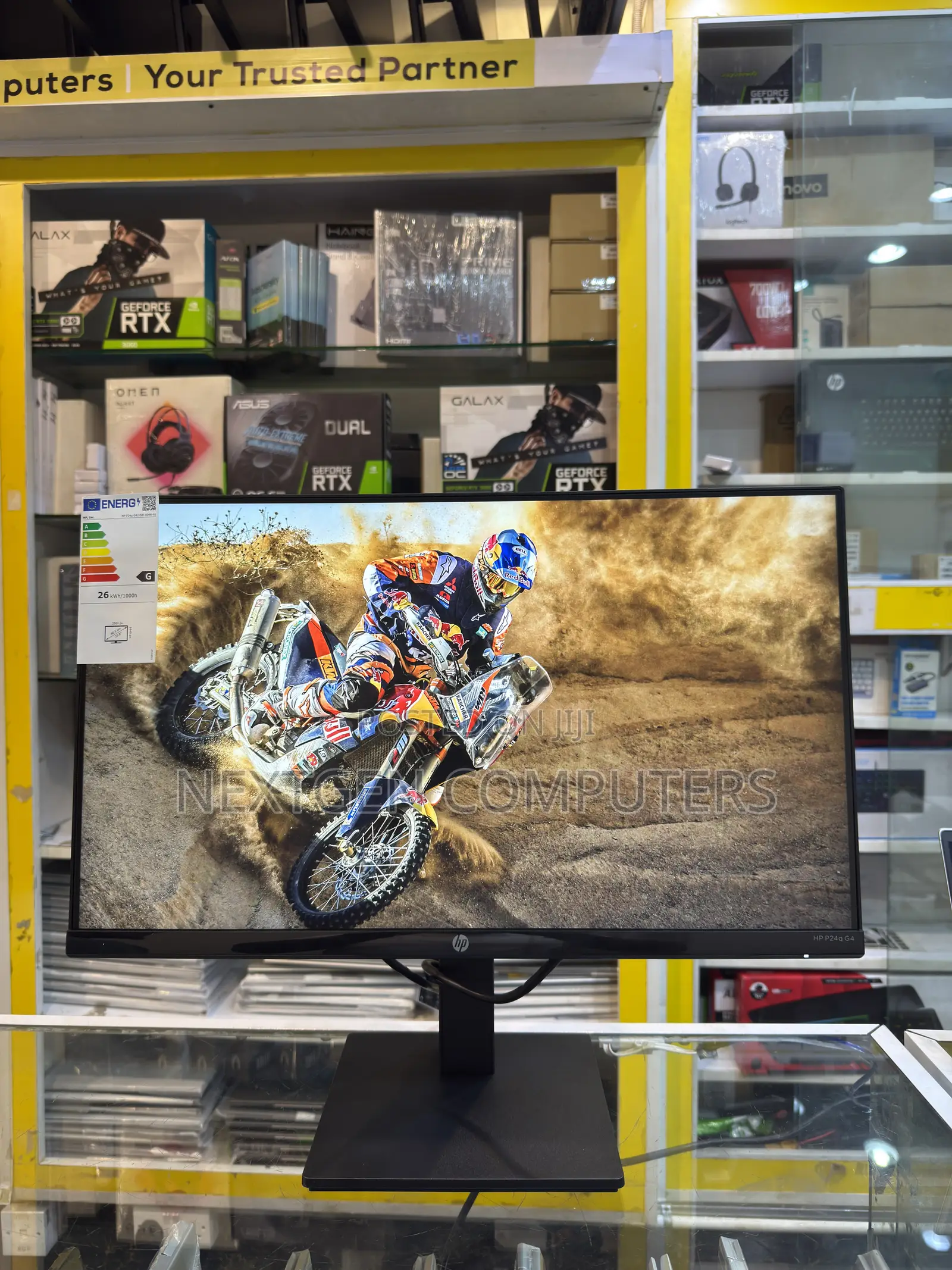 HP P24q G4 24” QHD (2560 X 1440p) IPS Frameless Monitor