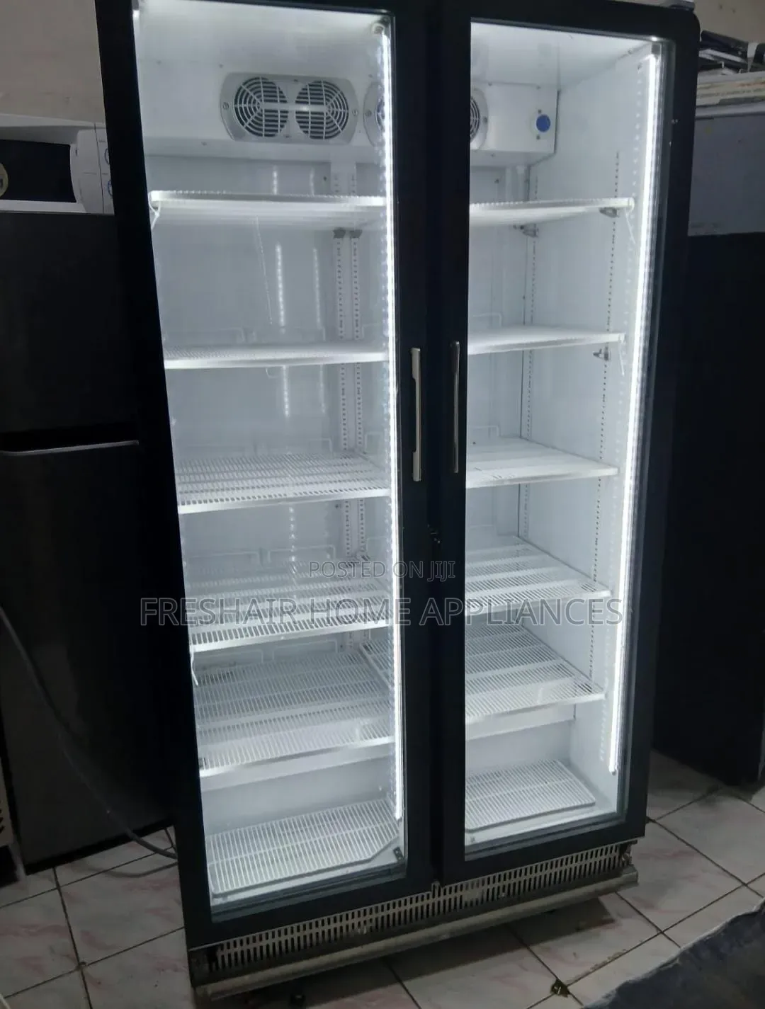 Working Newly Used Double Display Fridge