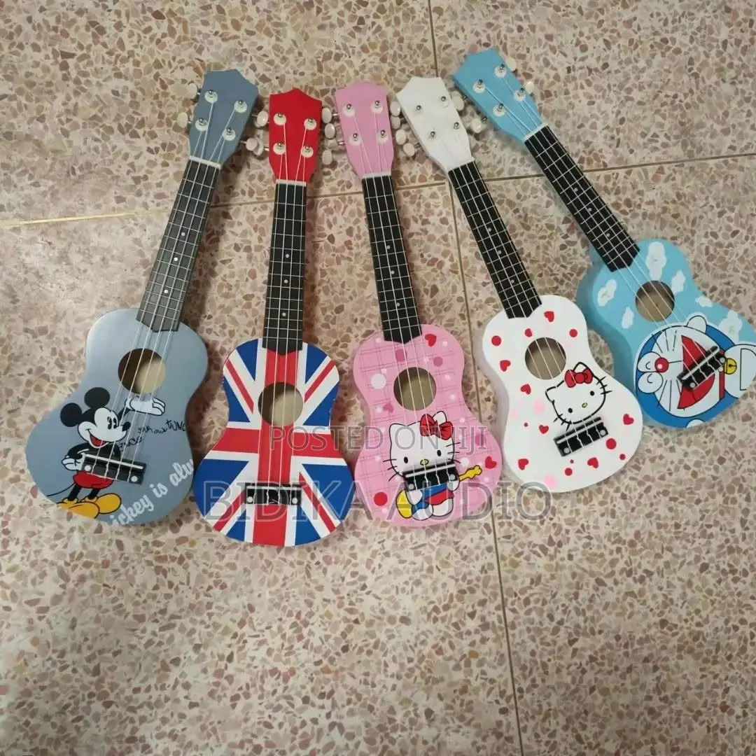 21-Inch Soprano Cartoon Ukuleles for Kids