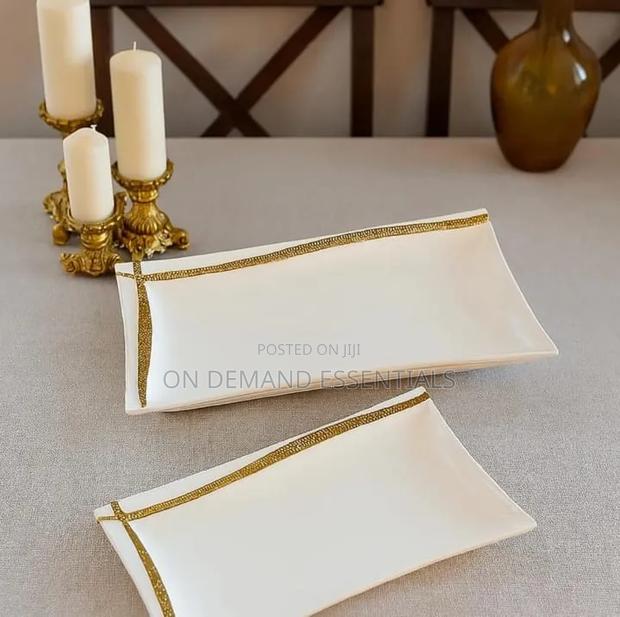 2pc Gold Line Platter - main view