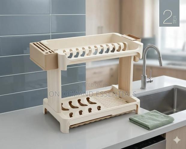 Heavy Duty 2 Layer Dish Drainer - main view