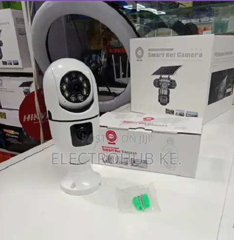 V380Pro Indoor WiFi Bulb Camera Dual Lens Remote Monitoring