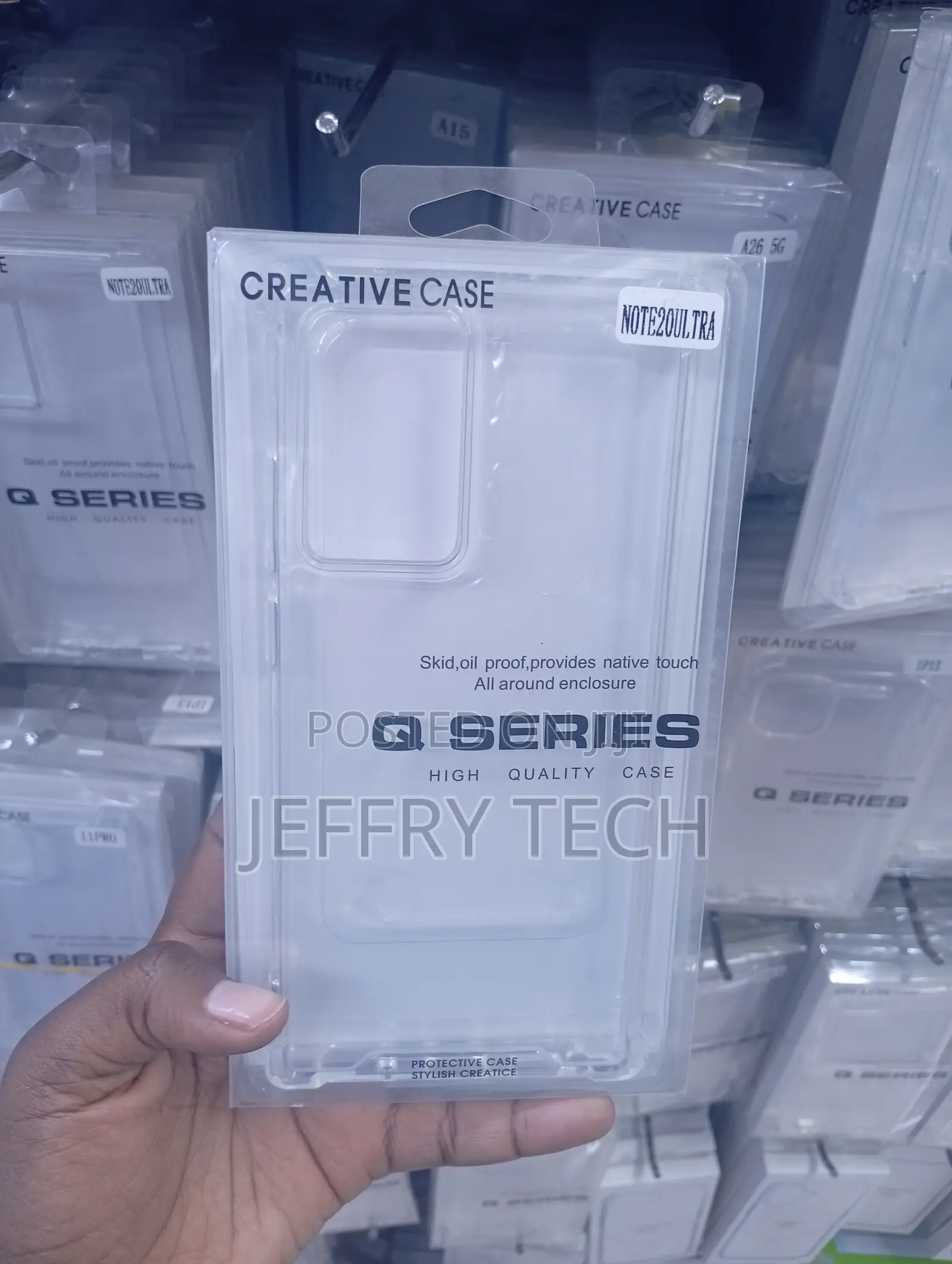 "Q Series" Creative Case Clear Protective Phone Cover