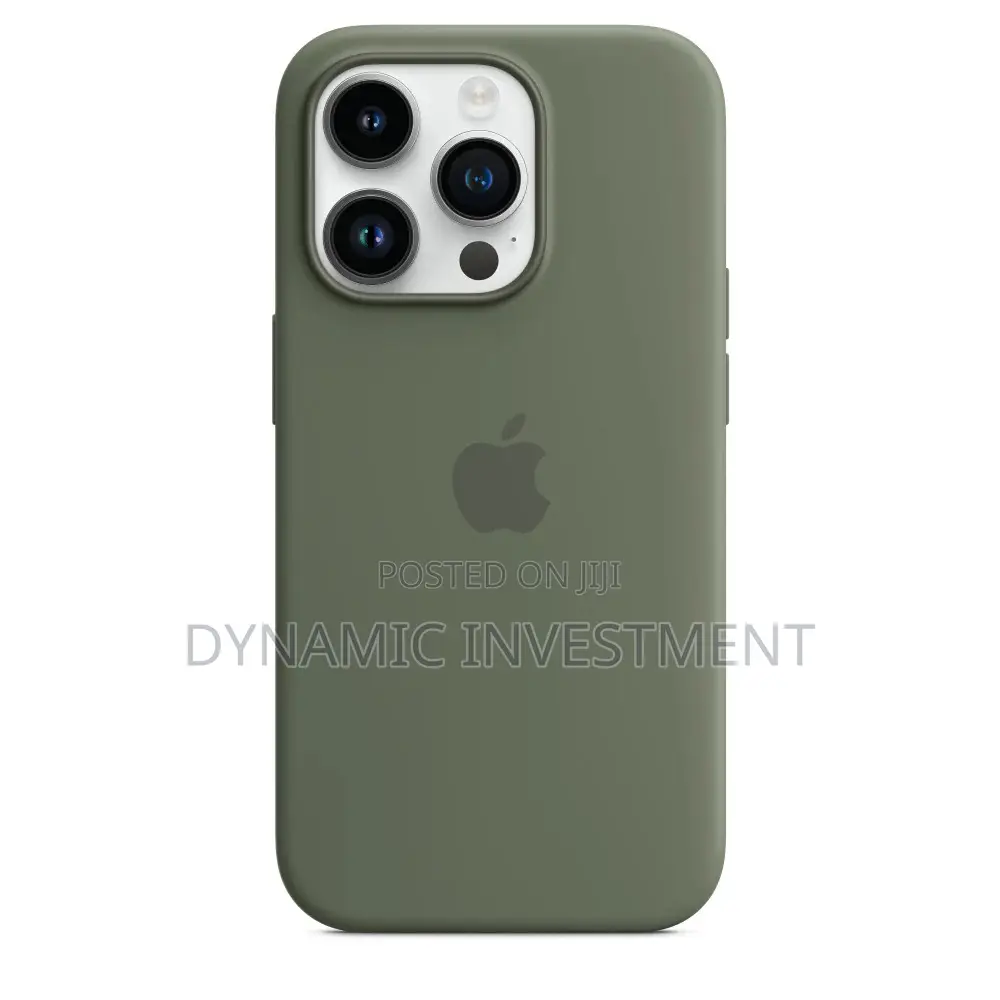 Apple iPhone 14 Pro Silicone Case Cover With MagSafe - Olive ​ 