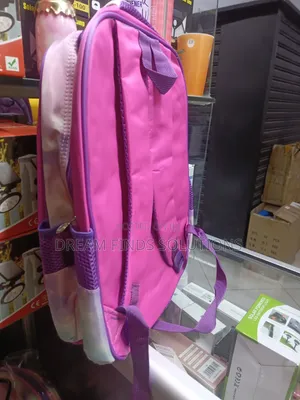 Magical Elsa 3D Embossed School Bag – Pink Purple