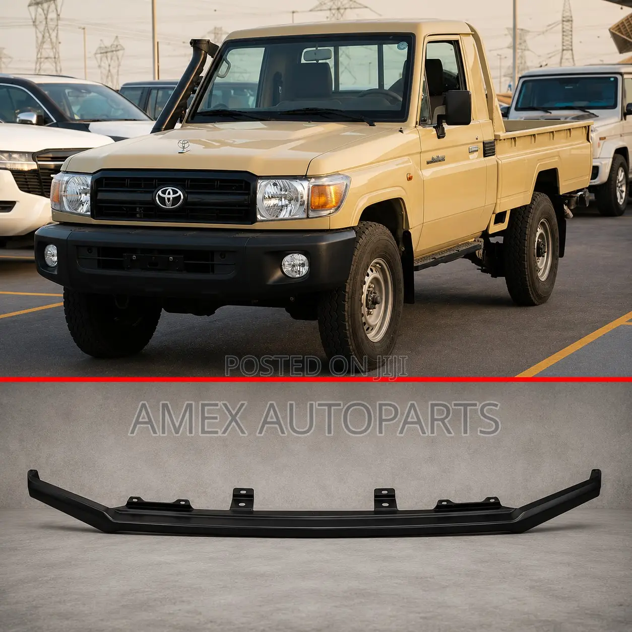 Head Lamp Filler Panel Toyota Land Cruiser FJ79 2007 Onwards