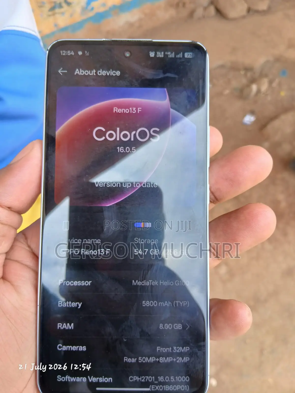 Oppo Reno13 F 256 GB Gray