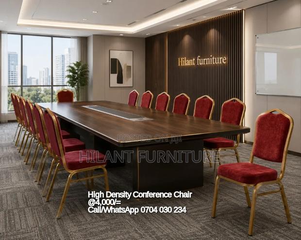 High-Density Red Conference Chair - thumbnail 2