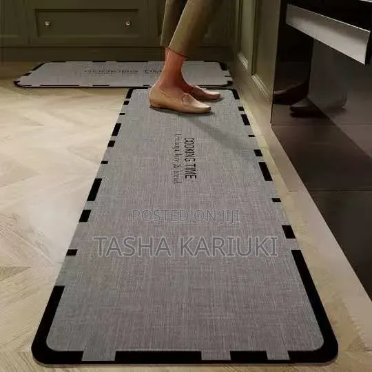 2pcs Rubber Kitchen Mat