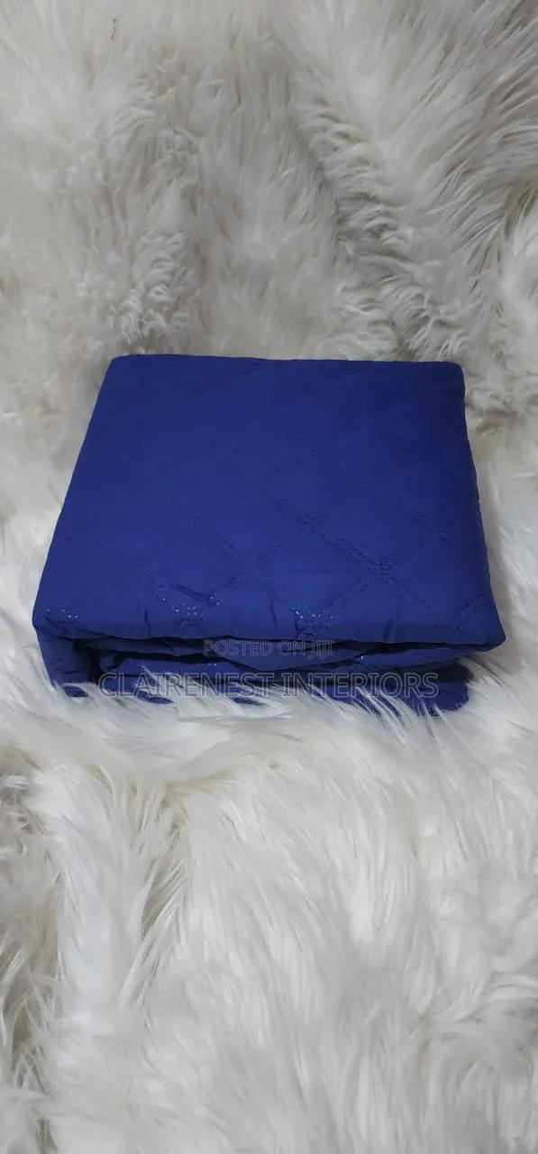 6 by 6 Navy Blue Fitted Waterproof Mattress Protectors