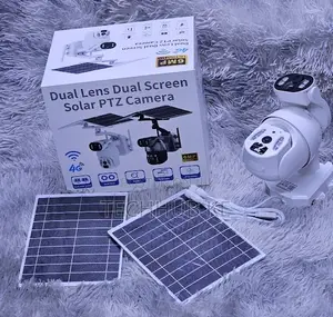 Ubox 6mp Dual Lens Solar 4g CCTV Camera With Double Panels