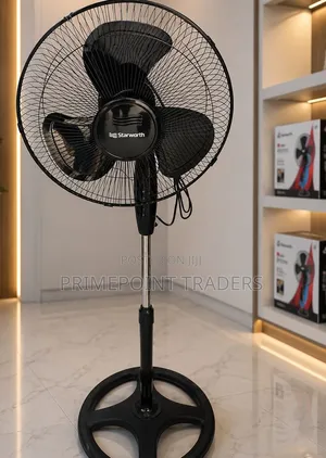 Starworth 16 Inches Standing Fan Adjustable Speed Height