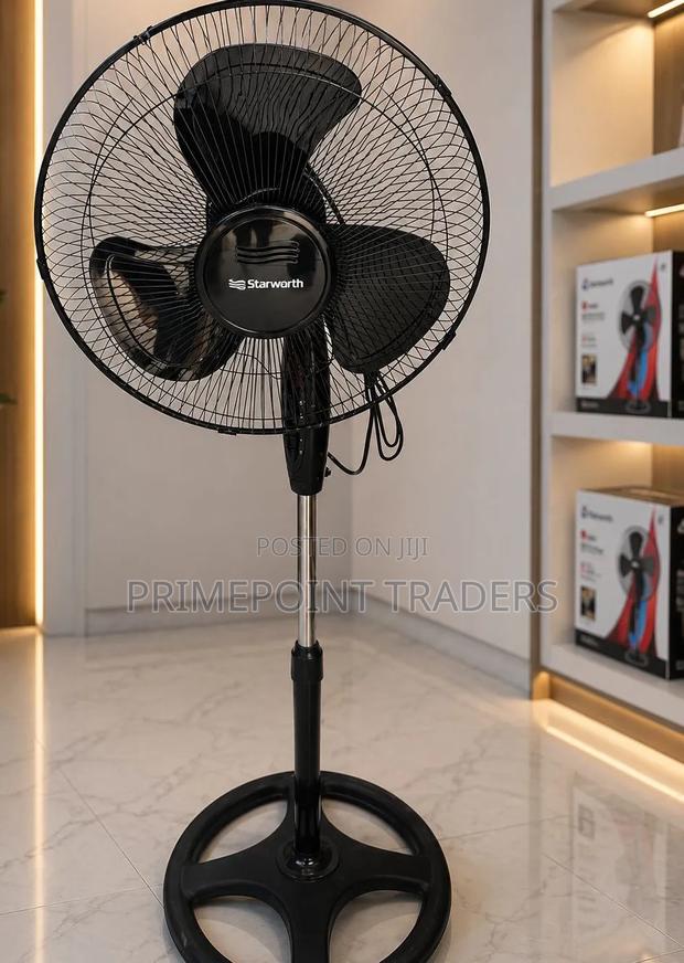 Starworth 16 Inches Standing Fan Adjustable Speed Height - thumbnail 2