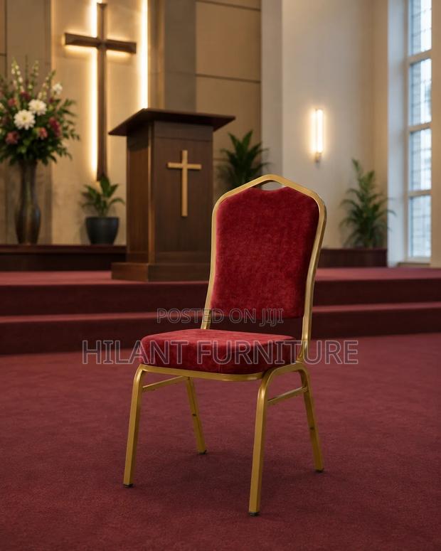 High-Density Red Conference Chair