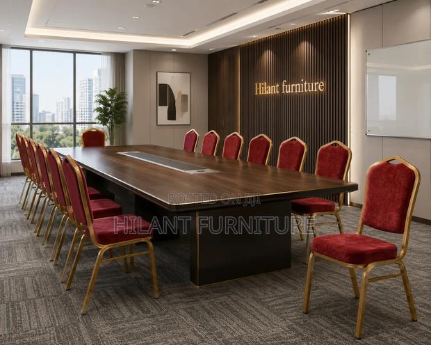 High-Density Red Conference Chair - thumbnail 4