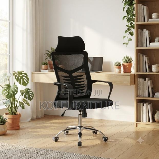 Office Chairs; Comfortable Manager Office Chair With Mesh Back - thumbnail 5