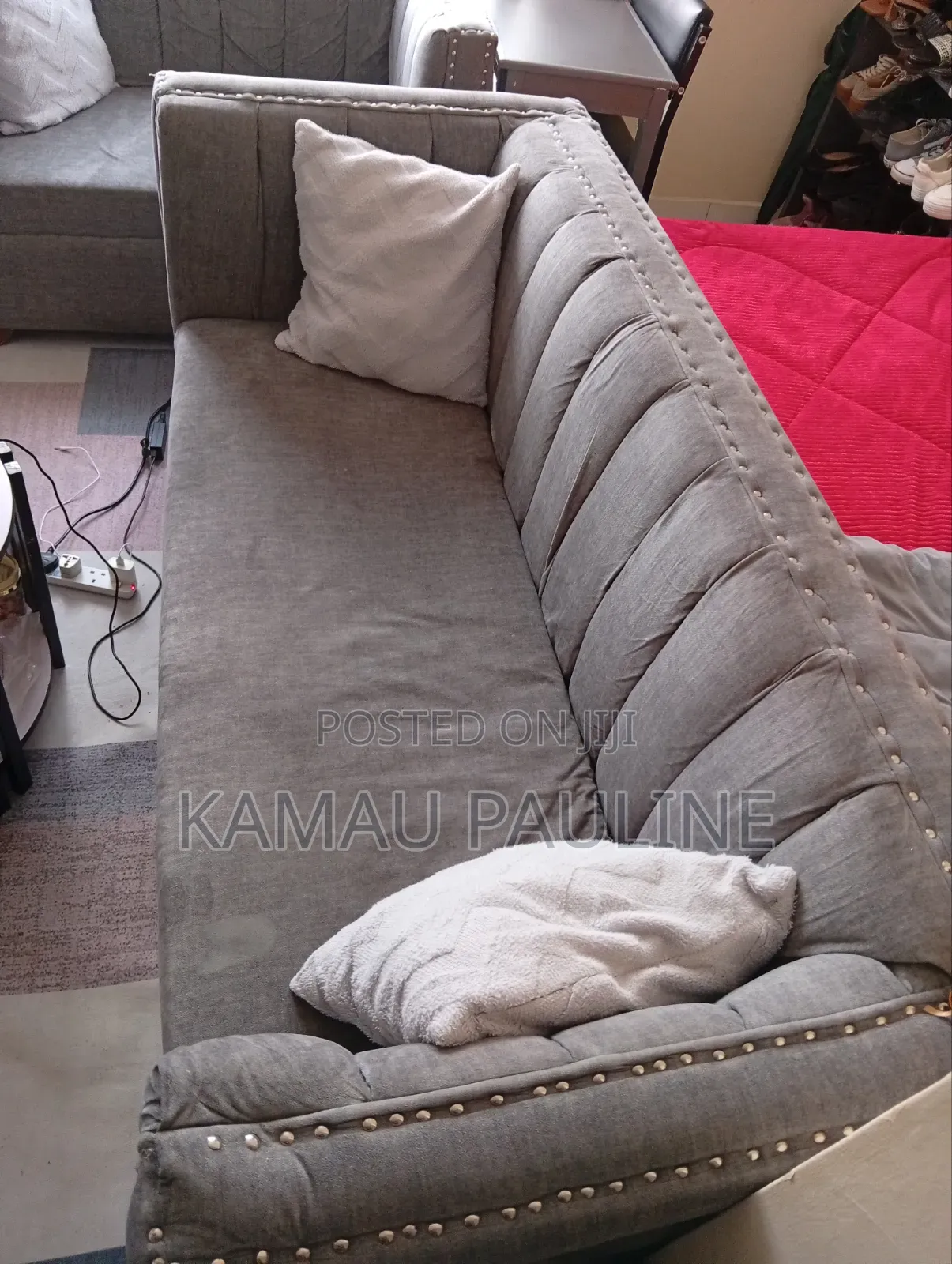 Selling 5 Seater Grey Set of Sofa, Still in Good Condition