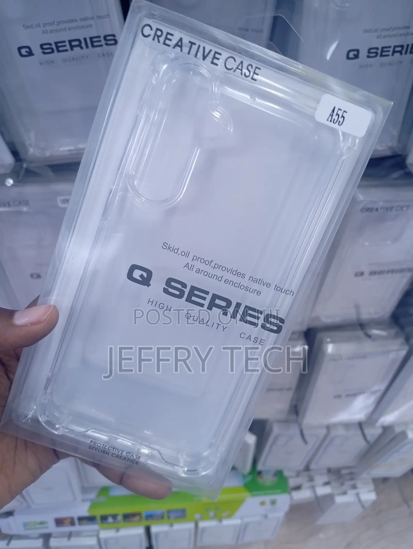 Soft TPU Protective Cover Is Designed for the Samsung Galaxy A55 5G.