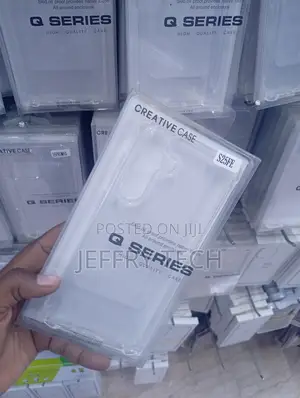 "Q Series" Transparent Case for the Samsung Galaxy S25 FE.