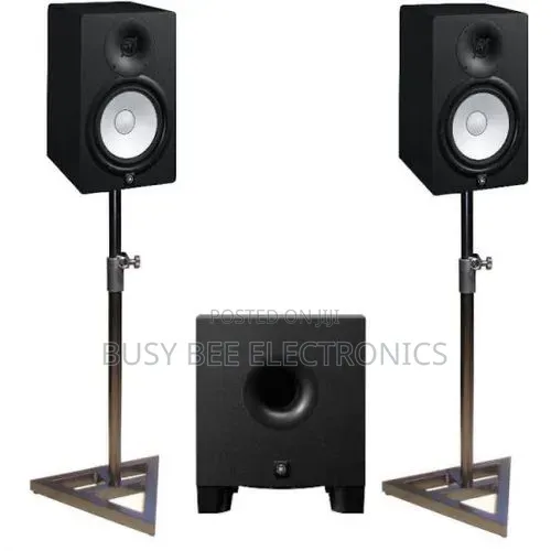 Yahama Hs8 + Hs8s Studio Subwoofer + Monitor Stand