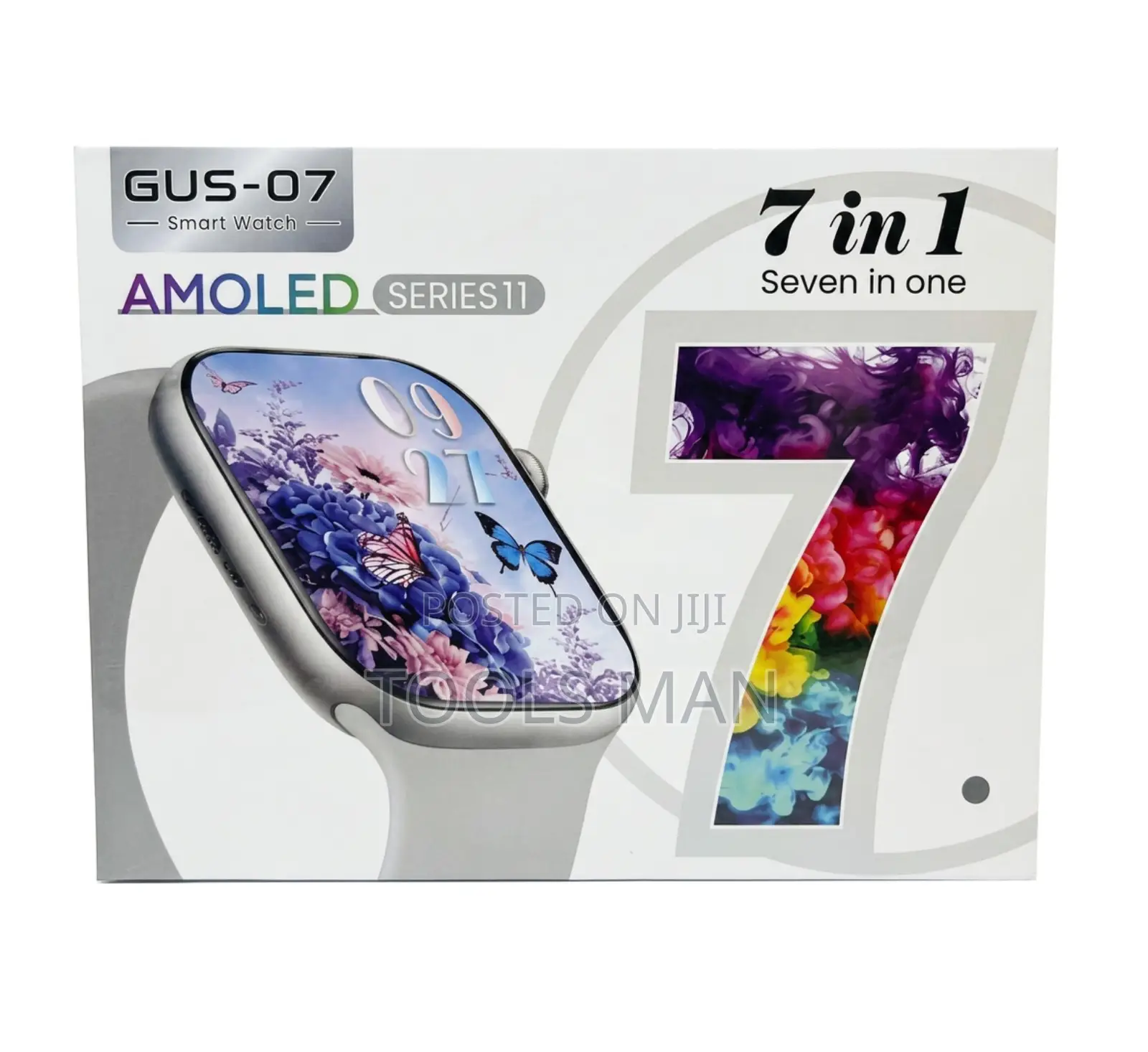 GUS-07 Series 11 AMOLED Smart Watch 7-in-1 Gift Set