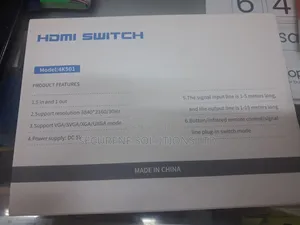 5 Port 5-Port HDMI Switch Capable of Handling and 3D