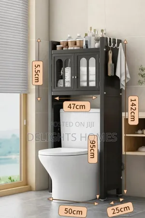 Over-the-Toilet Bathroom Storage Cabinet