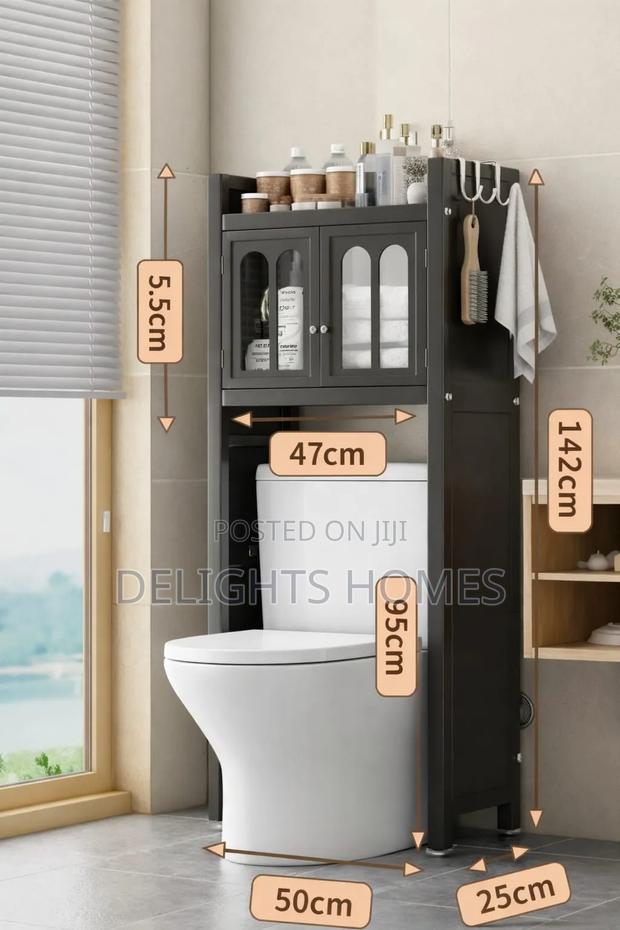 Over-the-Toilet Bathroom Storage Cabinet - thumbnail 2