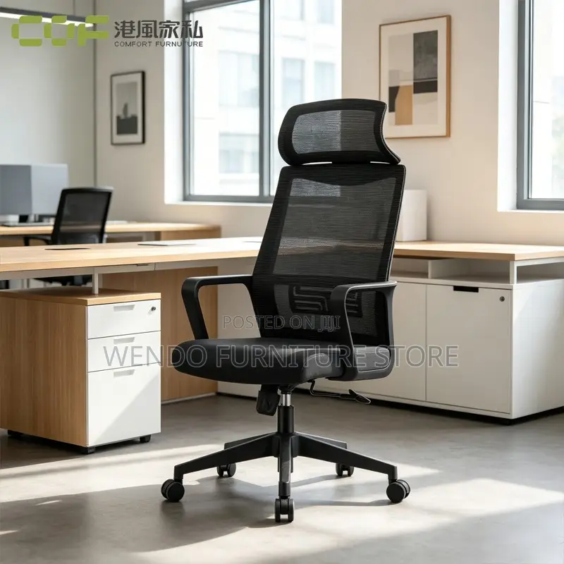 Office Chairs; Ergonomic Type High Back Office Chairs With Headrest