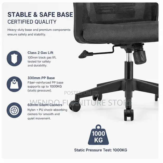 Office Chairs; Ergonomic Type High Back Office Chairs With Headrest