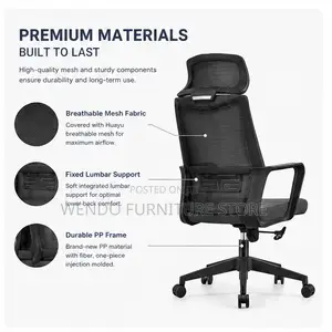 Office Chairs; Ergonomic Type High Back Office Chairs With Headrest