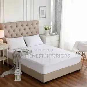 6 by 6 Milk White, Washable Waterproof Mattress Protectors