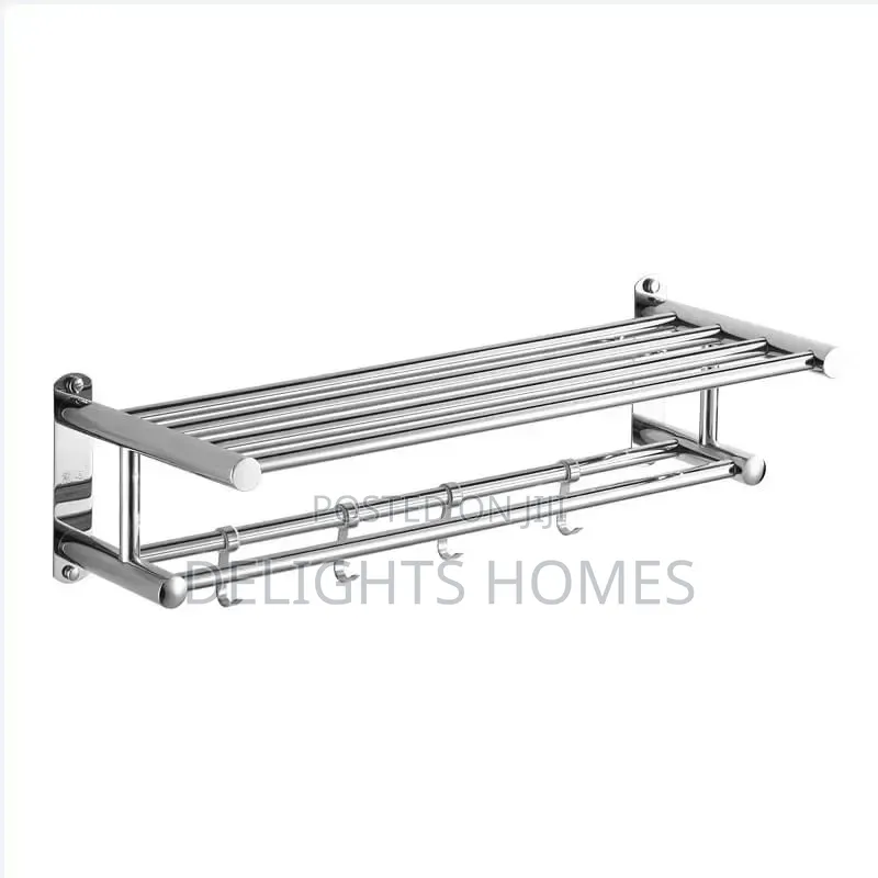 Heavy Duty Bathroom Wall Mounted Towel Rack_tt