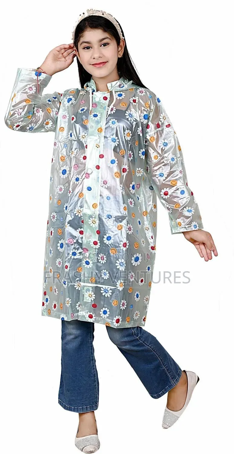Full Print/ Floral Rain Coats for Both Kids Adults.