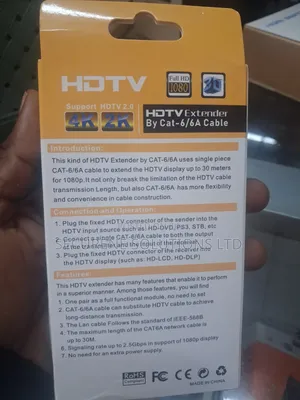 HDMI Extender Set Designed to Transmit RJ45 Ethernet Cables.