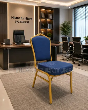 Blue High-Density Banquet Conference Chair
