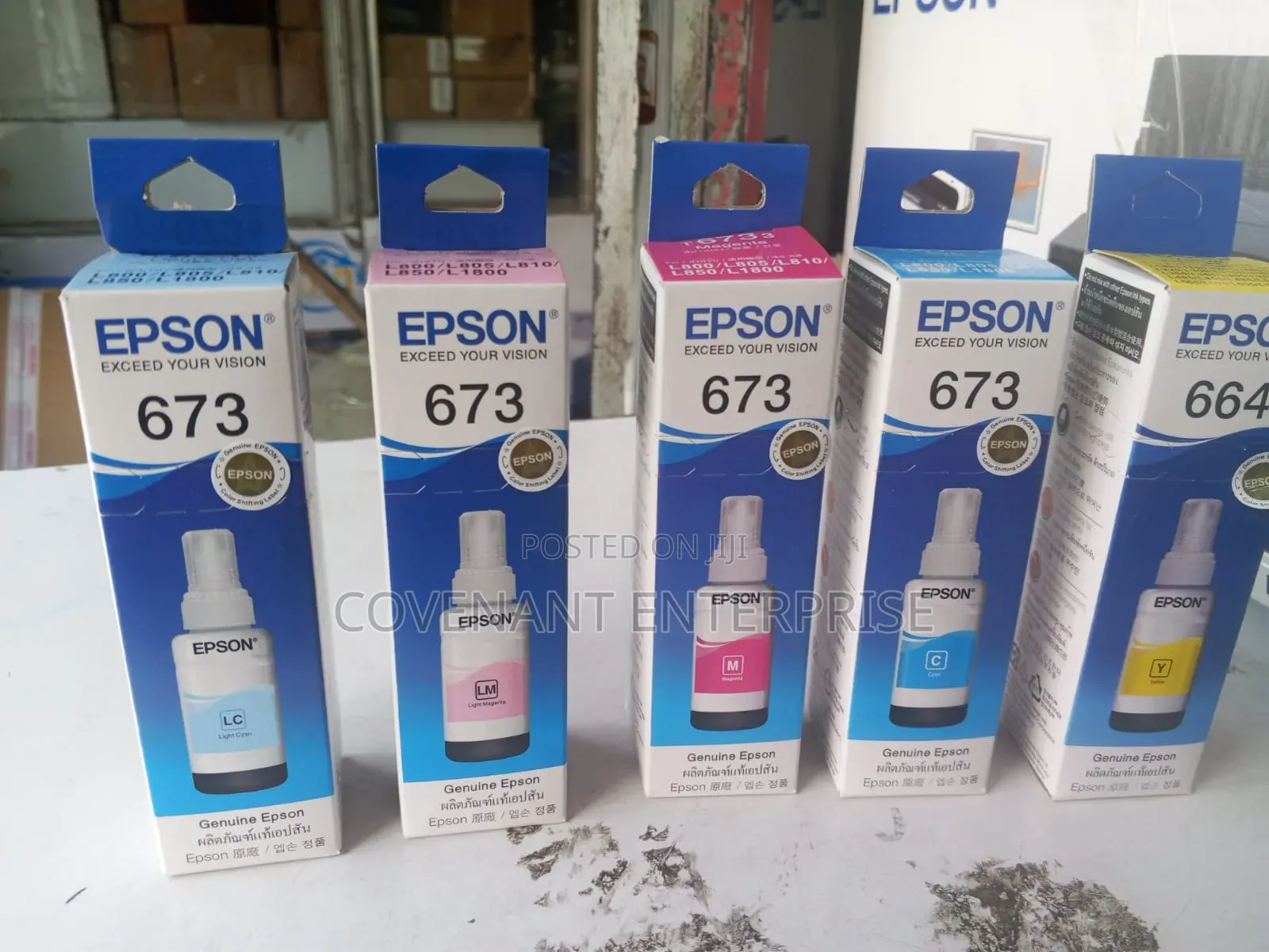 Original Epson 673 Inks (High Quality Printout)